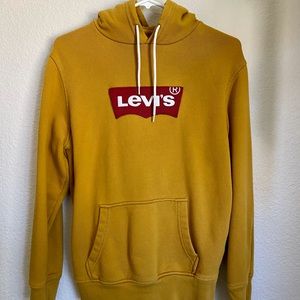 mustard levis hoodie